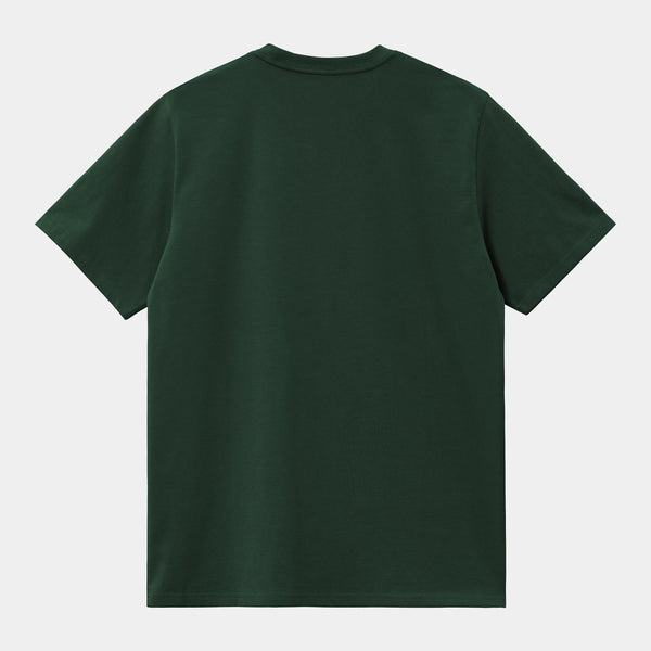 T Shirt Carhartt Wip AMERICAN SCRIPT S/S TEE Conifer