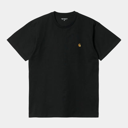 T Shirt Carhartt Wip CHASE S/S TEE Black Gold