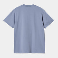 T Shirt Carhartt Wip CHASE S/S TEE Charm Blue Gold