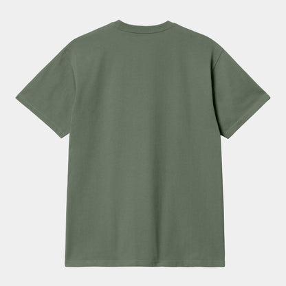 T Shirt Carhartt Wip CHASE S/S TEE Duck Green Gold