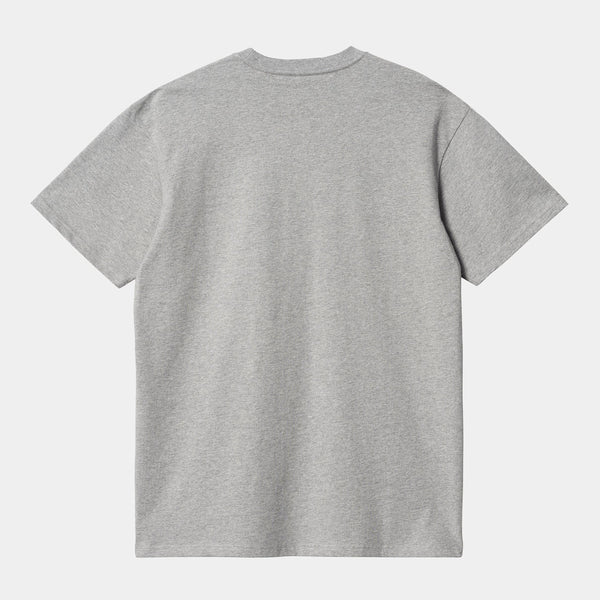 T Shirt Carhartt Wip CHASE S/S TEE Grey Heather Gold