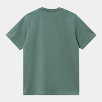 T Shirt Carhartt Wip CHASE S/S TEE Silver Pine