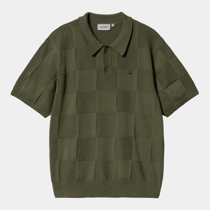 T Shirt Carhartt Wip CHECKER S/S POLO Dollar Green