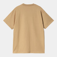 T Shirt Carhartt Wip FRAGMENTS POCKET S/S TEE Dusty H Brown Black