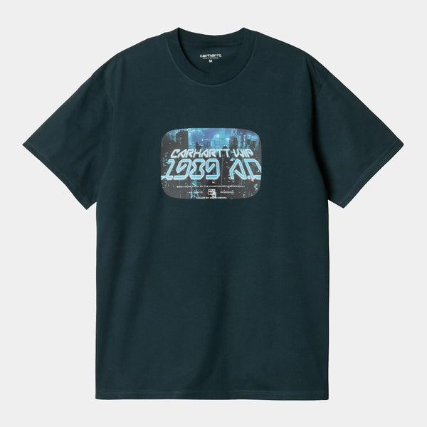 T Shirt Carhartt Wip GREATEST FLICKS S/S TEE Deep Lagoon — Carhartt wip