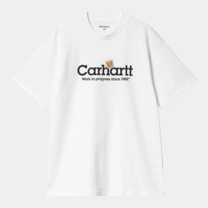 T Shirt Carhartt Wip LABEL SCRIPT S/S TEE White