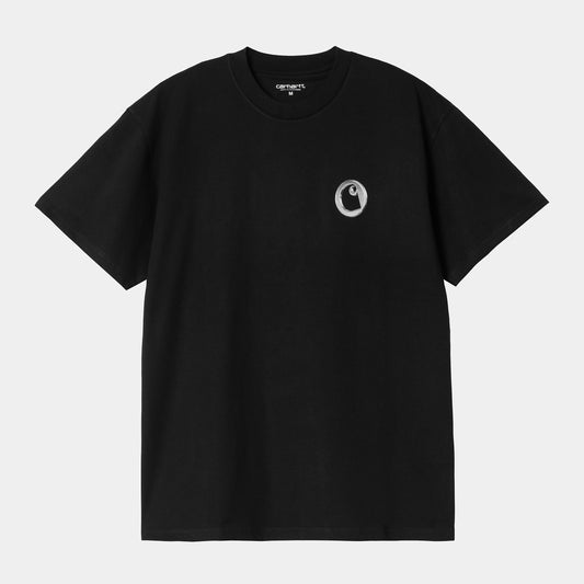 LINKED CHARMS S/S TEE Black Silver