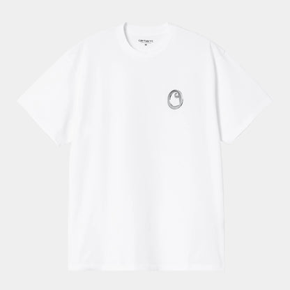T Shirt Carhartt Wip LINKED CHARMS S/S TEE White Silver