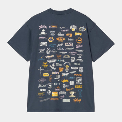 T Shirt Carhartt Wip LOGO S/S TEE Dusky Blue