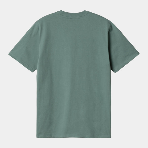 T Shirt Carhartt Wip POCKET S/S TEE Silver Pine
