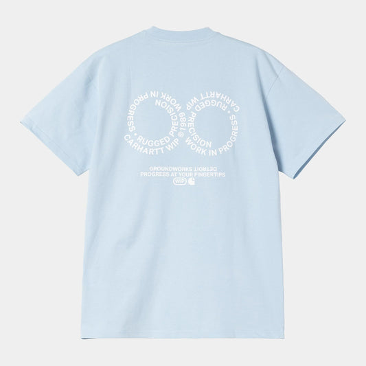 T Shirt Carhartt Wip ROTATION S/S TEE Sky Blue