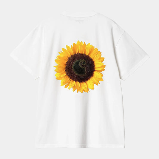 T Shirt Carhartt Wip SUNFLOWER S/S TEE White