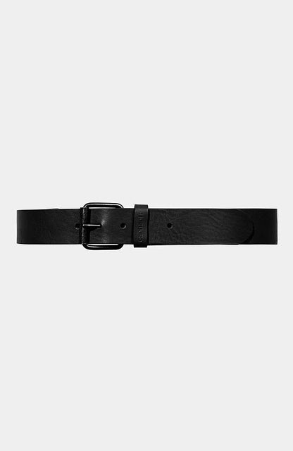 Ceinture Carhartt Wip SCRIPT BELT LEATHER Black