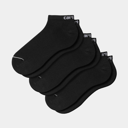 Chausette Carhartt Wip SCRIPT SNEAKERS SOCKS Black