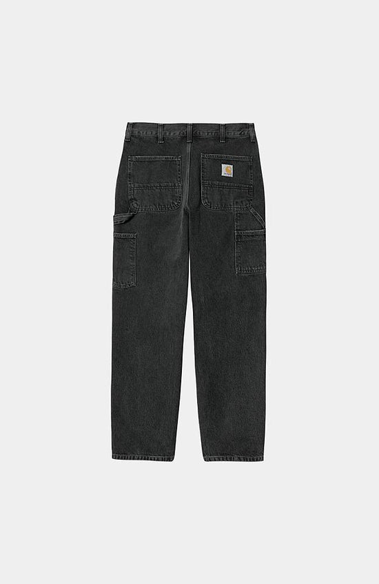 Jean Carhartt Wip SINGLE KNEE PANT Black Stone Washed