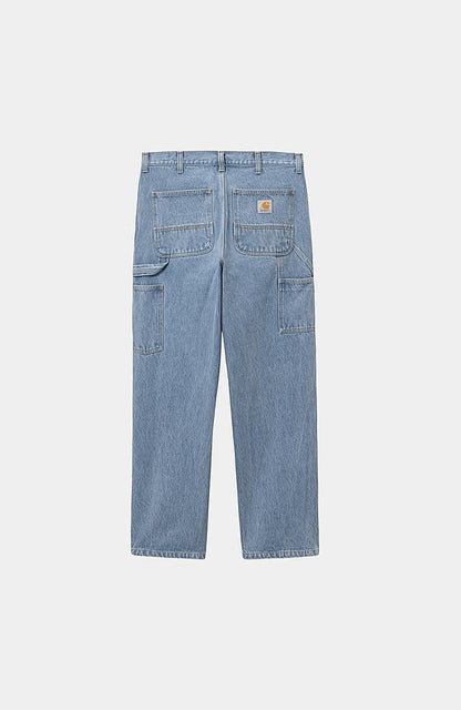 Jean Carhartt Wip SINGLE KNEE PANT Blue stone Bleached