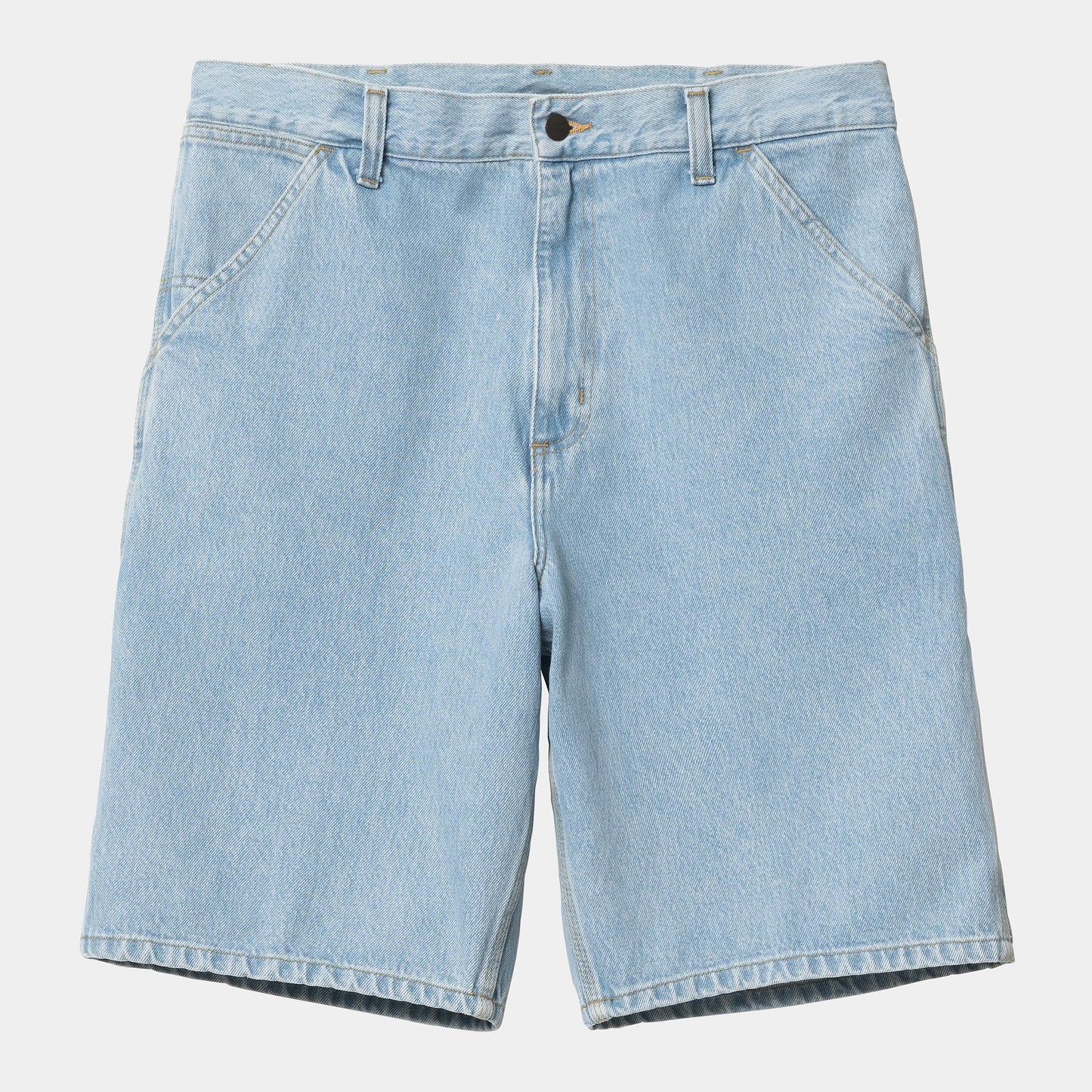 Short Carhartt Wip SINGLE KNEE SHORT Blue Heavy Stone Bleached