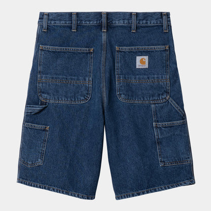 Short Carhartt Wip SINGLE KNEE SHORT Blue Stone Wash