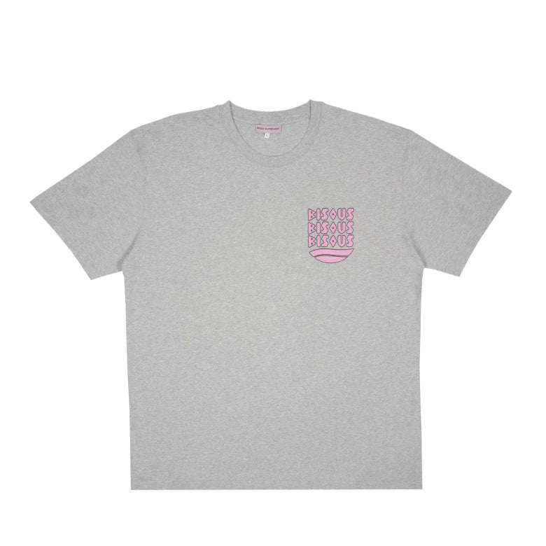 T Shirt Bisous Skateboards CAP D AGDE Sport Grey