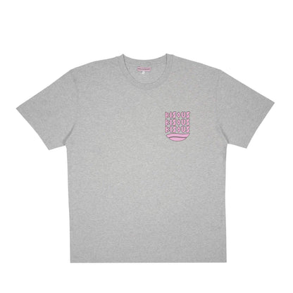 Bisous Skateboards Cap D Agde Tee Sport Grey