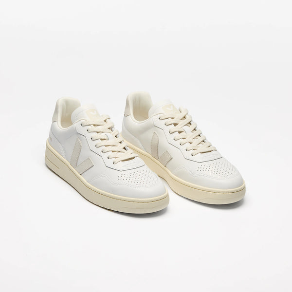 Veja V-90 Leather White Natural