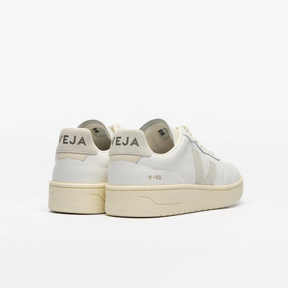 Veja V-90 Leather White Natural