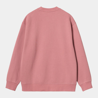 W CARHARTT SWEAT Dusty Rose Moonbeam