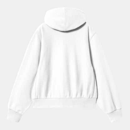 W HD AMERICAN SCRIPT SWEAT White