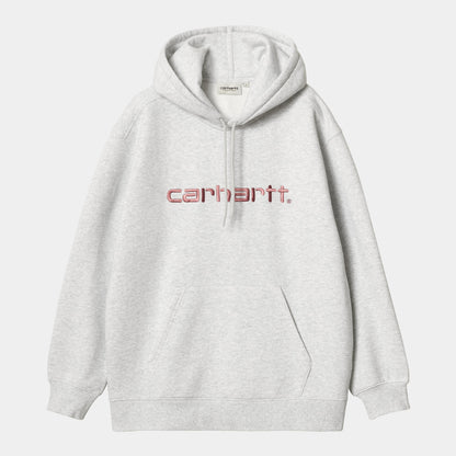 W HOODED CARHARTT SWEAT Ash Heather Dusty Rose