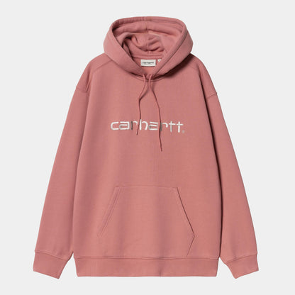 W HOODED CARHARTT SWEAT Dusty Rose Moonbeam