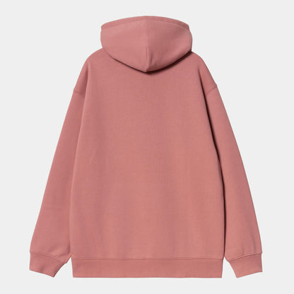 W HOODED CARHARTT SWEAT Dusty Rose Moonbeam