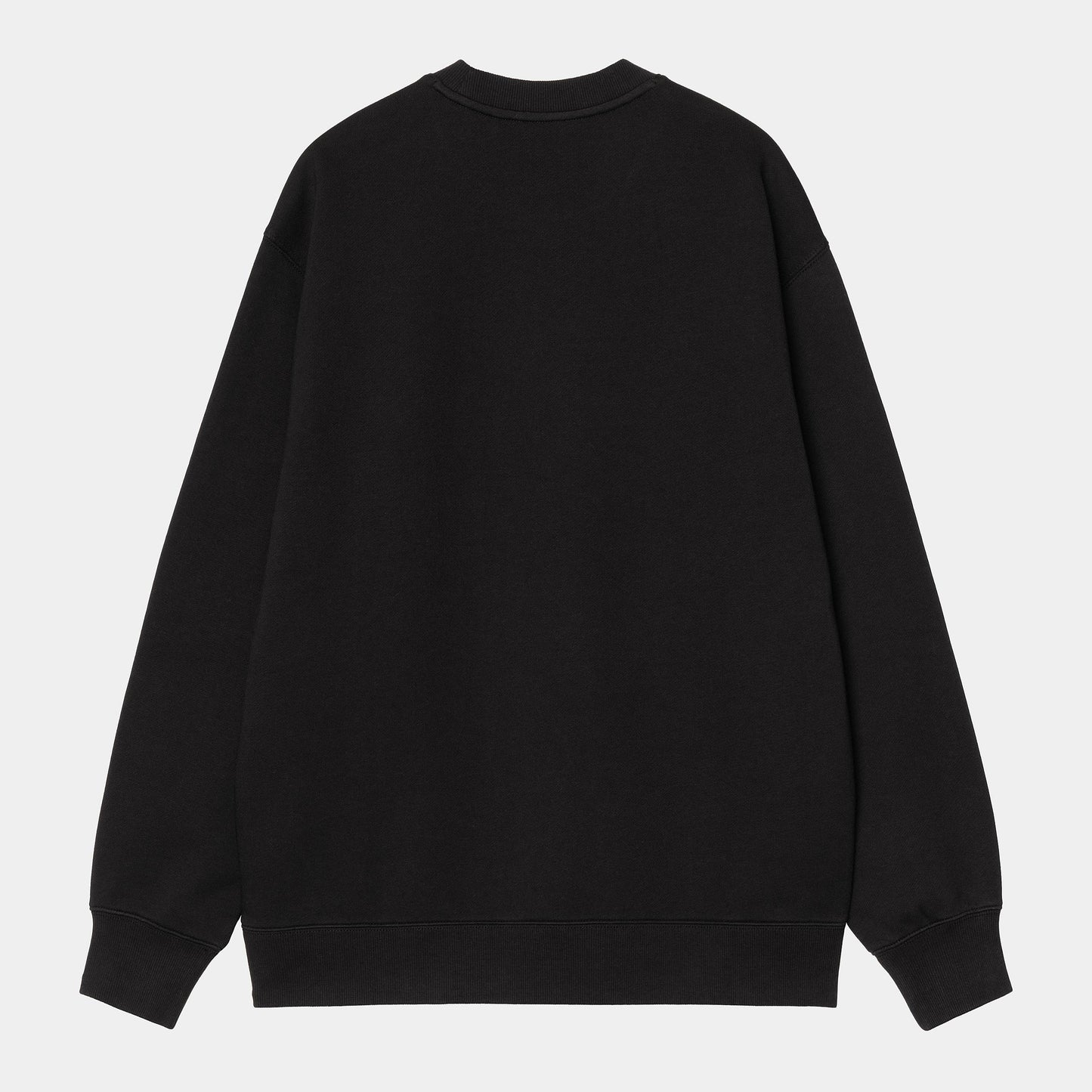 W RIVET SCRIPT SWEAT Black silver