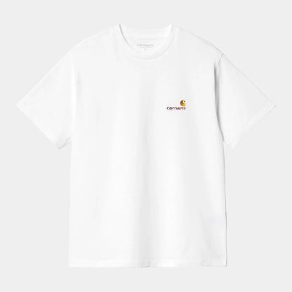 W AMERICAN SCRIPT S/S TEE White