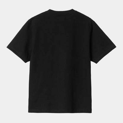 W POCKET S/S TEE Black