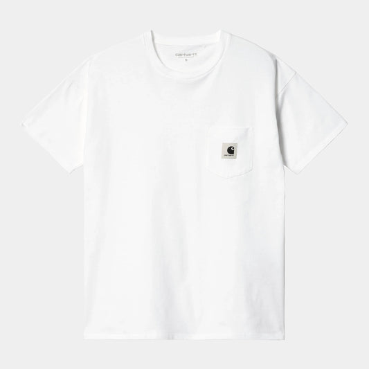 W POCKET S/S TEE White