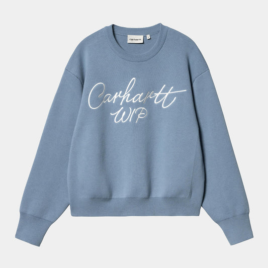W SIGNATURE SWEATER Dusty Ice Wax - Uptown 42
