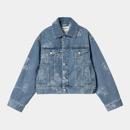W STAMP JACKET Blue