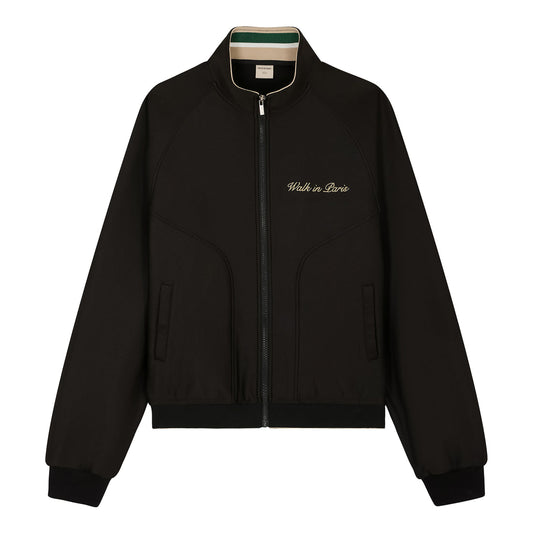La veste de jogging héritage noire