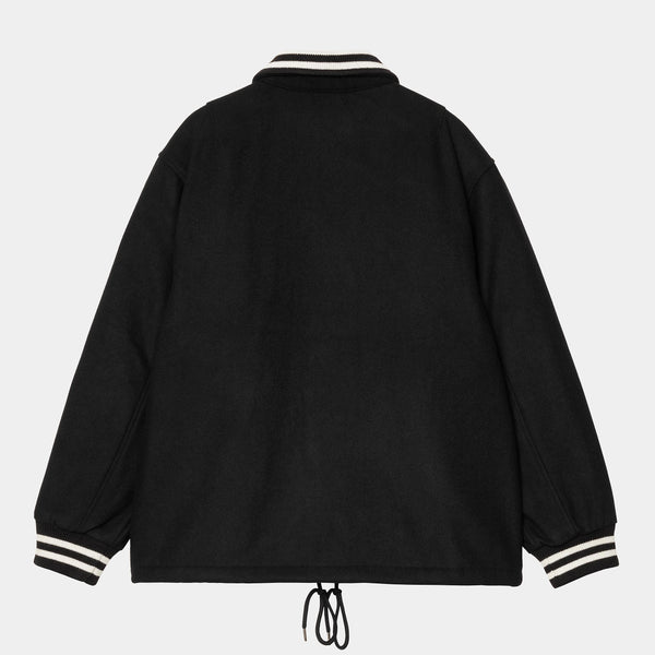 Veste Carhartt Wip WOOL COACH JACKET Black Wax