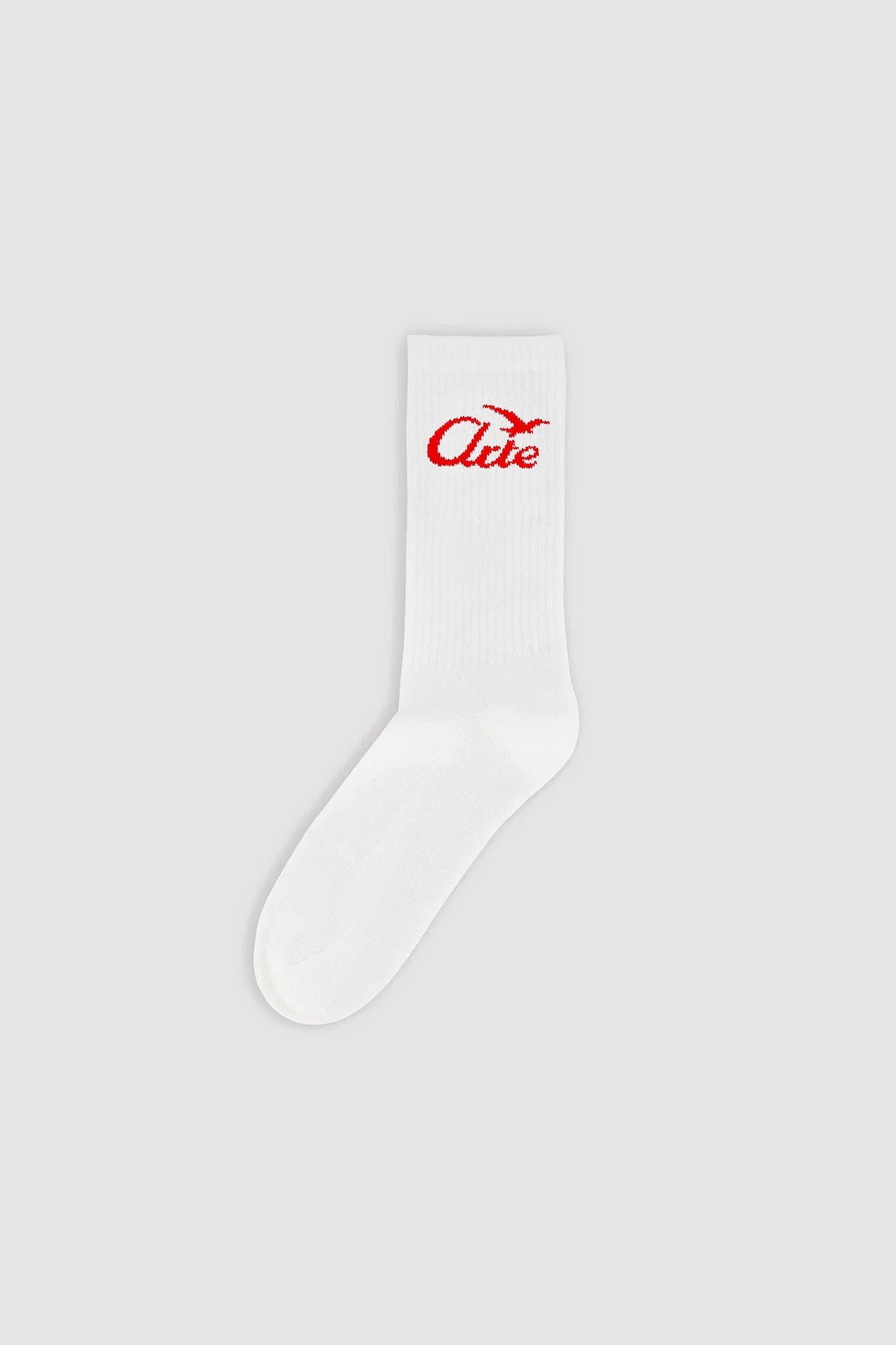 Bird Logo Socks White